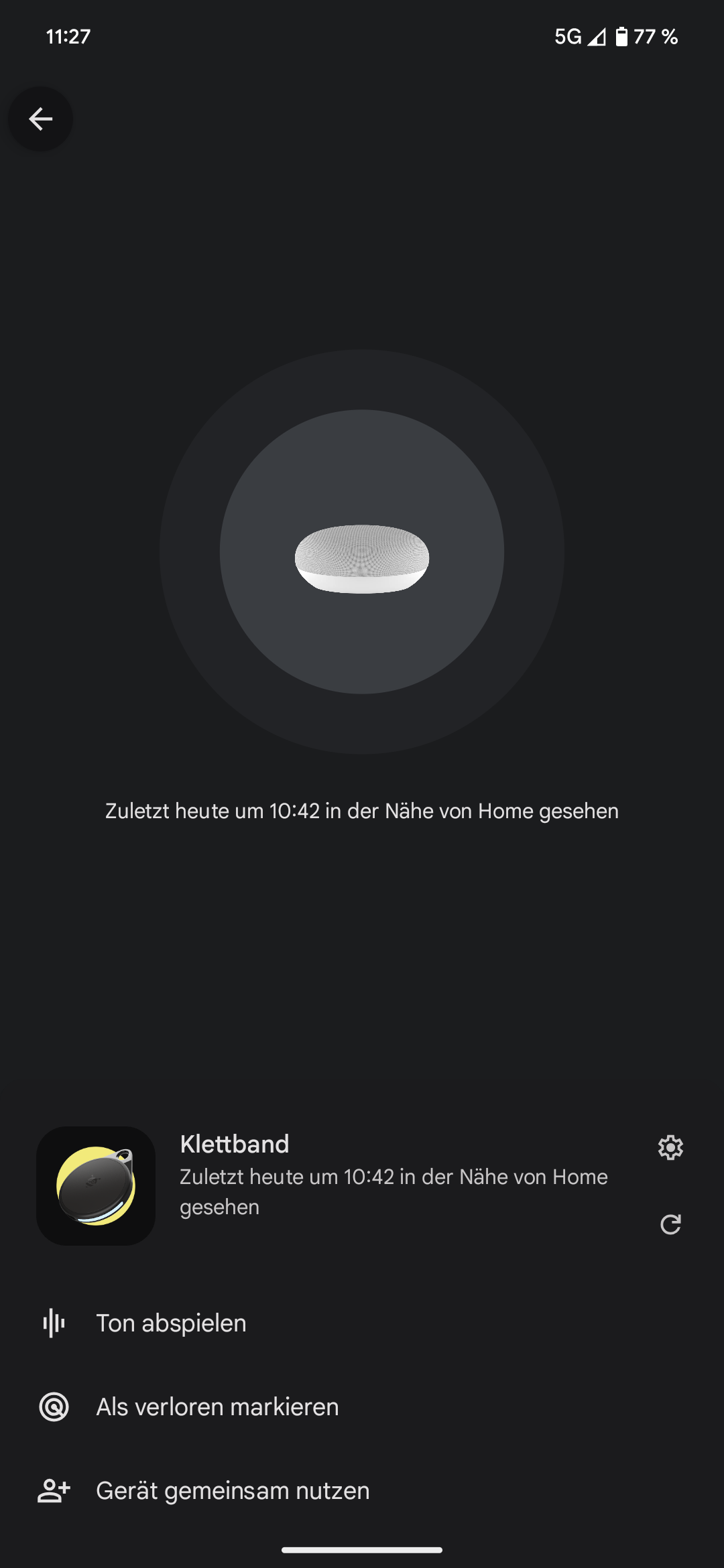 Schreenshot der Meldung