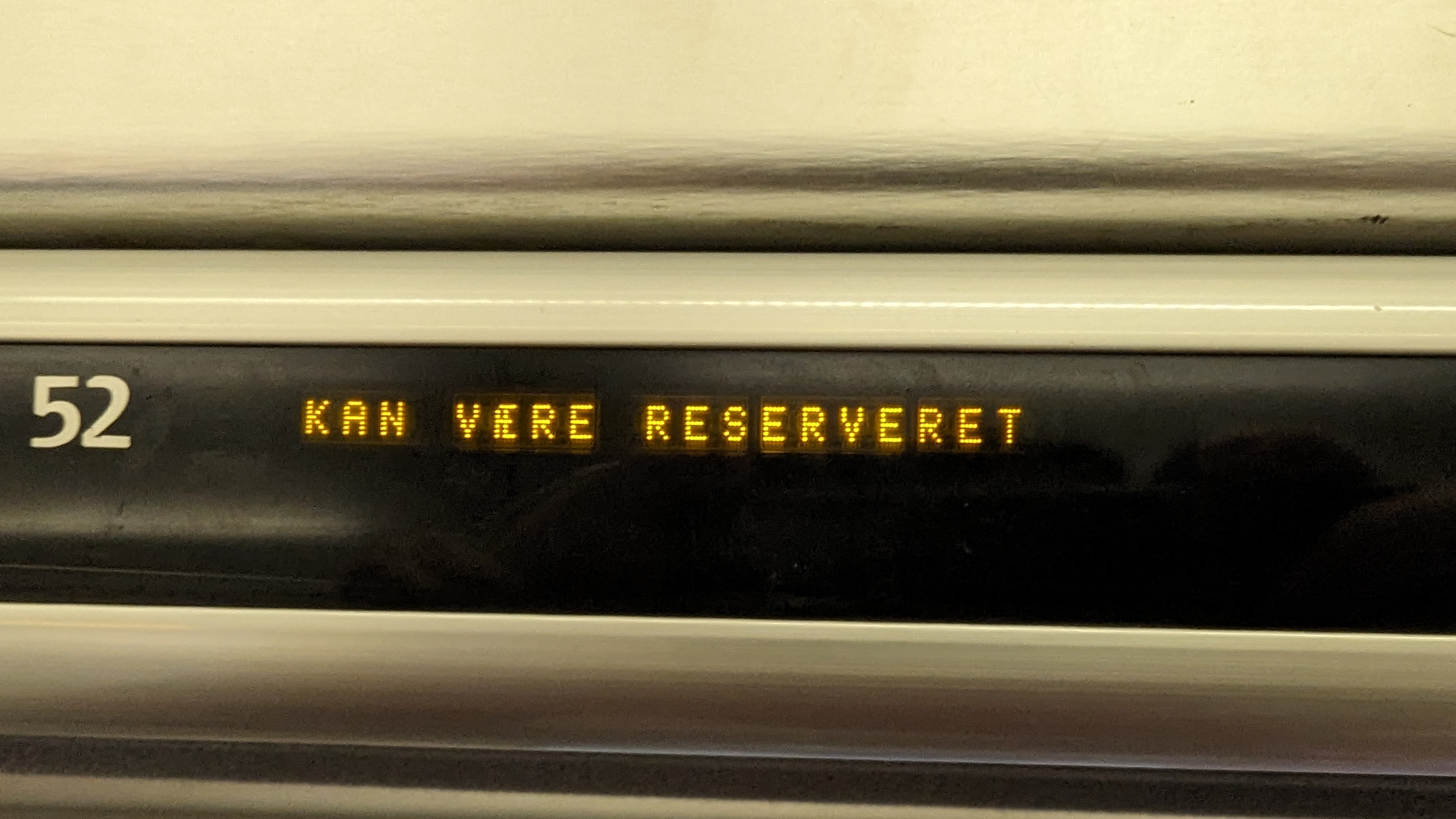 Platzreservierungsanzeige