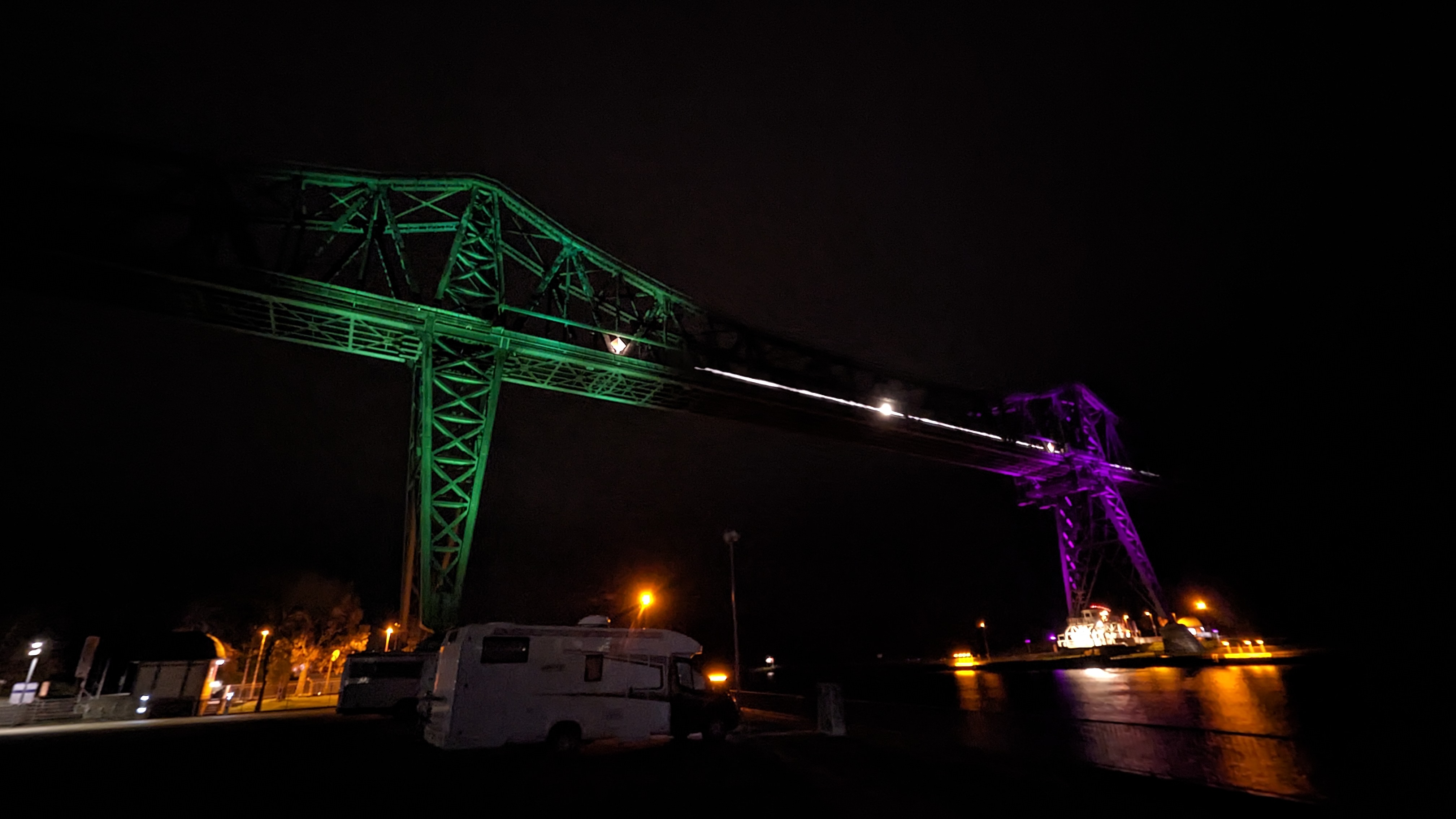 Beleuchtung der Hochbrücke in Rendsburg