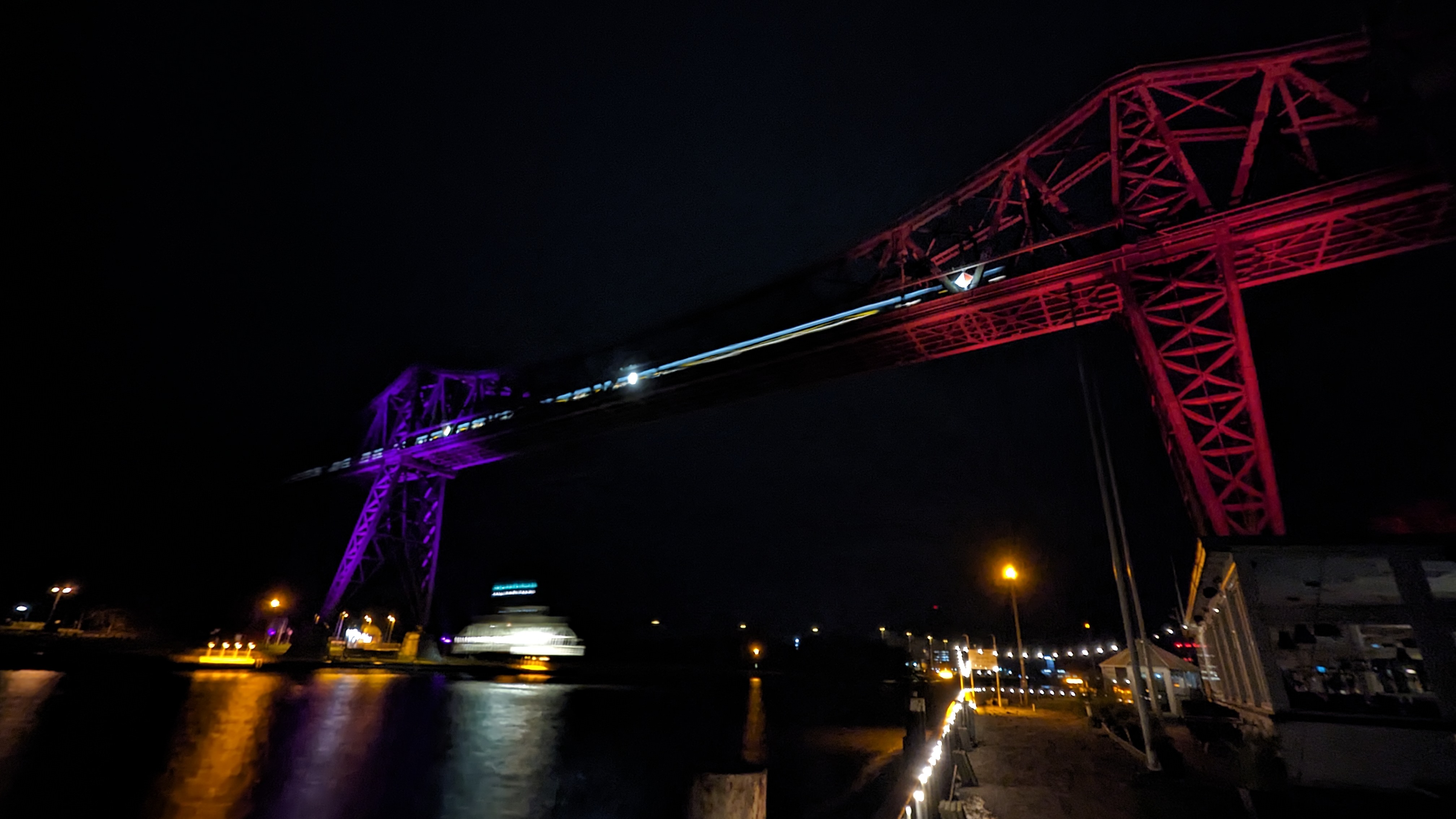 Beleuchtung der Hochbrücke in Rendsburg