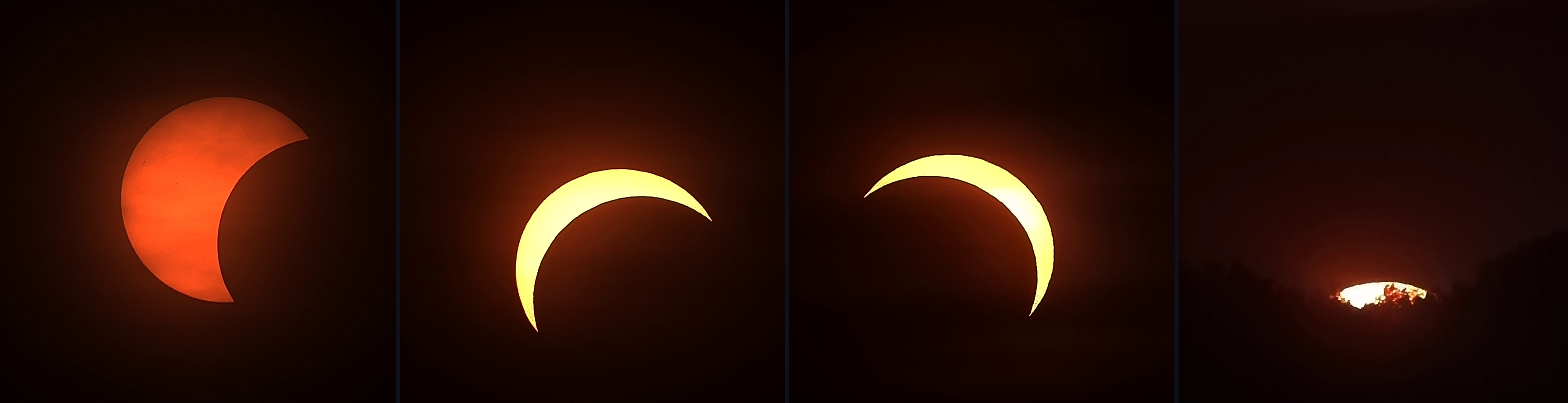 Phase progression of the 2026 solar eclipse