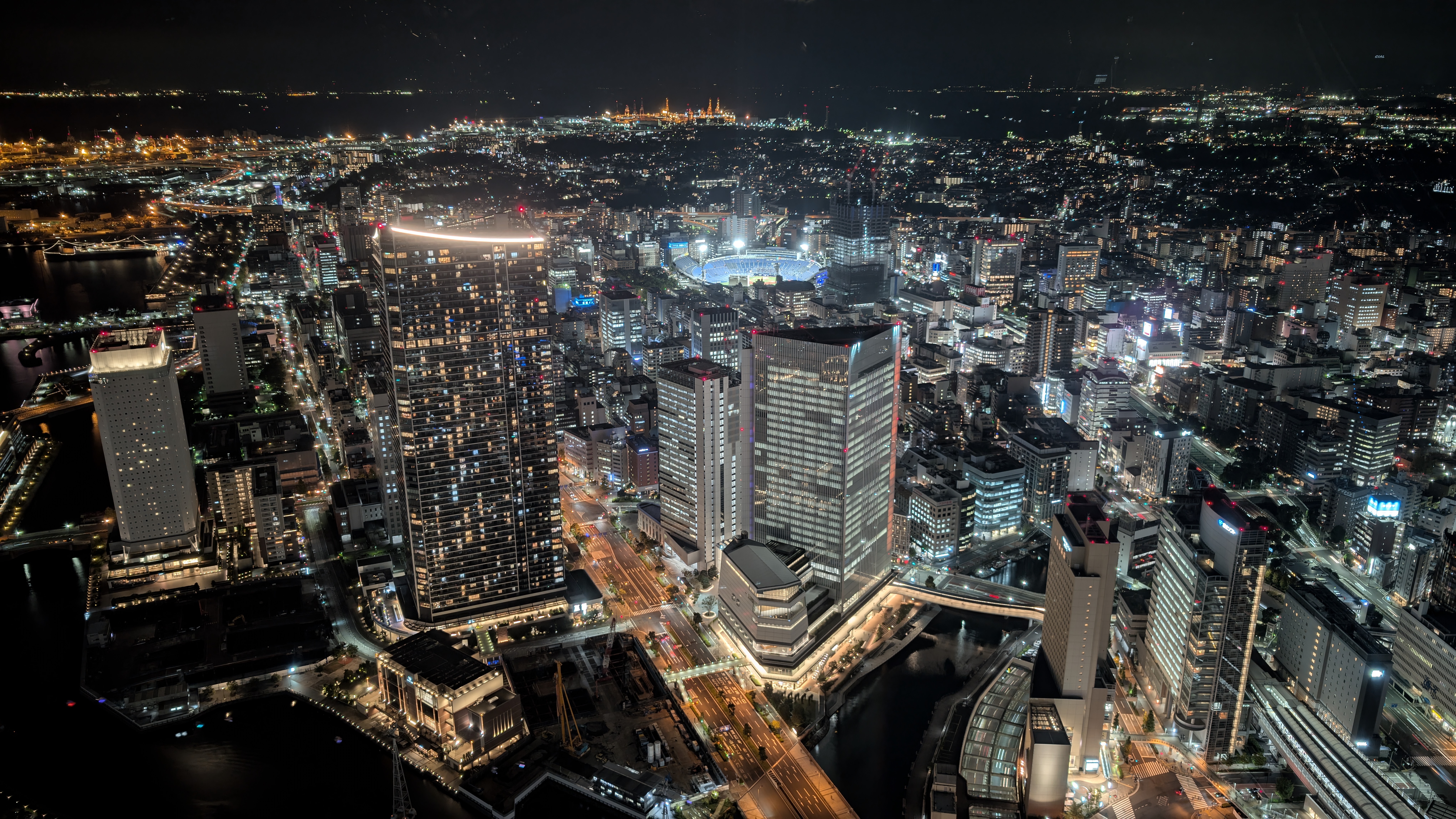 Lichter der Nacht in Yokohama